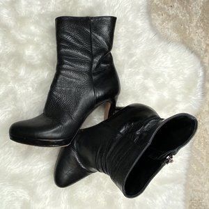PRADA LEATHER ANKLE BOOTS